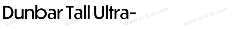 Dunbar Tall Ultra字体转换
